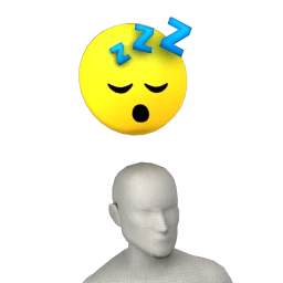 Cosmos Sleepy Floating Emoji