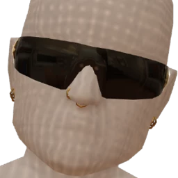 Drop Science Black And Gold Star Sunglasses