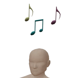 Emboss Party in the Park Floating Music Notes