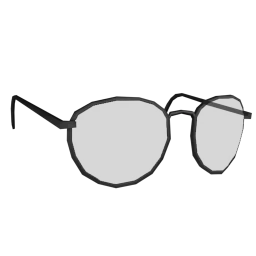 Foal Simple Round Sunglasses (Black)