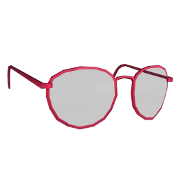 Foal Simple Round Sunglasses (Red)