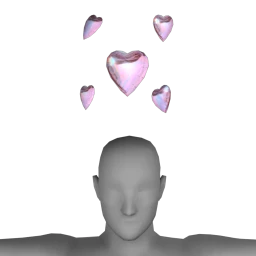 Cosmos Floating Hearts - Lavender