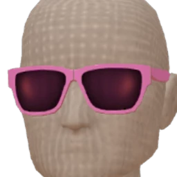 Mahiki Pink Plastic Sunglasses