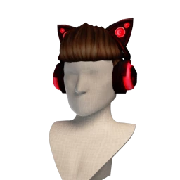 Cyber Kitty Headphones - Fire
