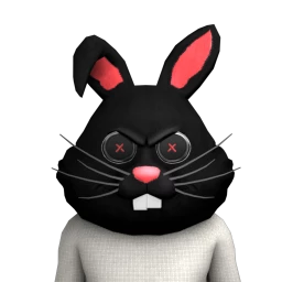 Cosmos Rebel Bunny Head (Black)