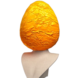 Gold Foil Egg Head