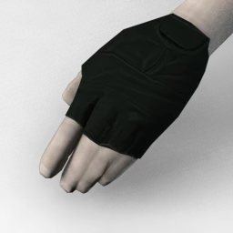 Biker Gang Leather Gloves - Green