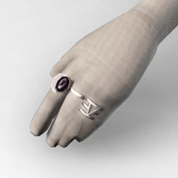 Bonearrow Silver Moon, Goldstone Shadow Ring