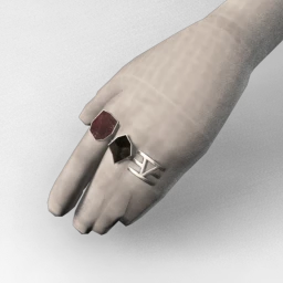 Bonearrow Amethyst Raw Crystal Ring