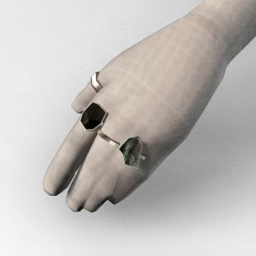 Bonearrow Emerald Raw Crystal Ring