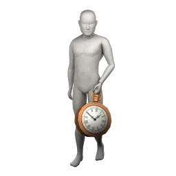 Cosmos Can't Be Late Handheld Clock