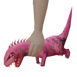 Cosmos Pink Holiday Dino Toy