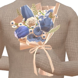 Cosmos Spring Blue Flowers Bouquet