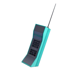 Chunky Retro Phone (Blue)