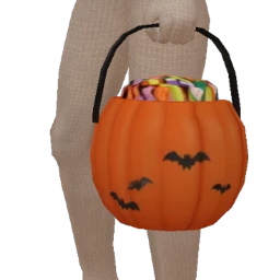 Cosmos Pumpkin Bat Trick Or Treat Bucket