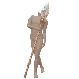 Cosmos Gold Ice Crystal Staff