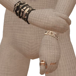 Delirious Leather And Silver Skull Bracelets And Matching Rings