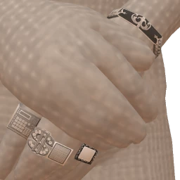 Drop Science Silver Bracelet And Rings