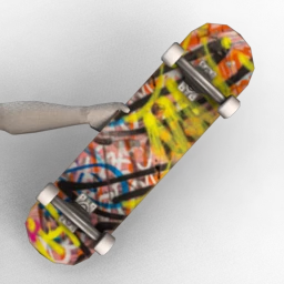 Decked Out Skateboard - Graffiti