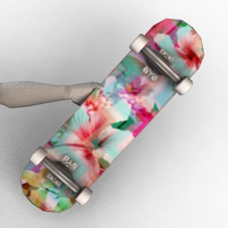 Decked Out Skateboard - Tropical Chevron