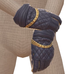 Drop Science Blue Rider Gloves With Gold Chain