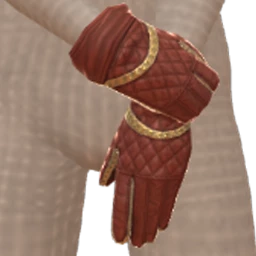 Drop Science Burgundy Quilted Gloves