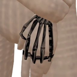 Cosmos Black Skeleton Hand Bracelet