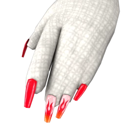 Flawless Fiery Hot Nails