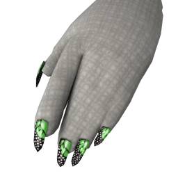 Flawless Malachite Wings Nails