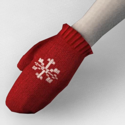 Snowflake Knitted Mittens