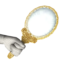 Handheld Vanity Mirror (Gold)