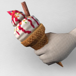 Ice Cream Cone with Sprinkles