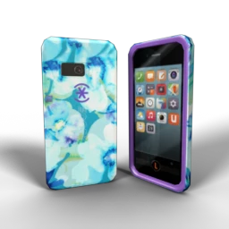 CandyShell Inked Case - Aqua Floral