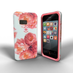 CandyShell Inked Case - Floral Peach