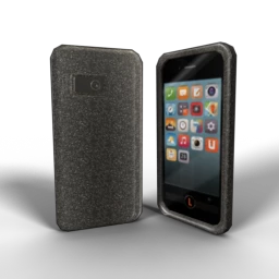 Presidio Glitter Case - Onyx with Gold Glitter