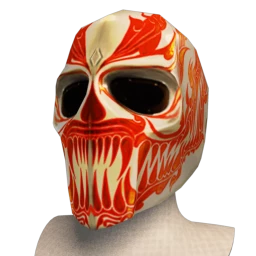 Bone Cult Mask - Fire