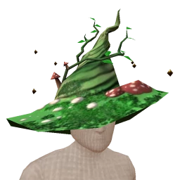 Cosmos Mushroom Fantasy Witch Hat