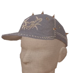 Drop Science Denim Baseball Cap With Spikes
