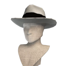 Monochrome Trilby - White