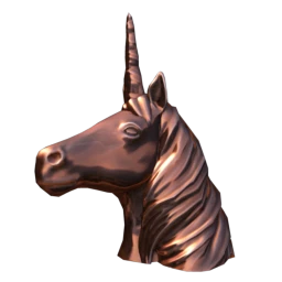 Ultimate Rose Gold Unicorn Head