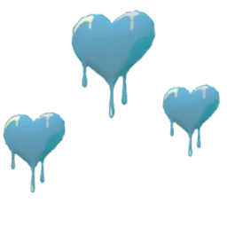 Yume Dripping Blue Hearts