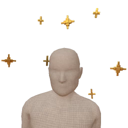 Cloud Nine Mini Gold Pixel Stars