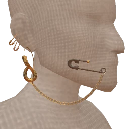 Delirious Grit And Pin Ear Cuff