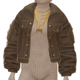 Foal Brown Denim Oversized Jacket