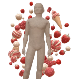 Drop Science Floating Strawberries