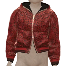 Drop Science Bomber Jacket With Leopard Print