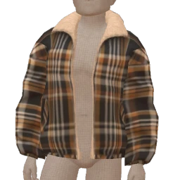 Front Row Winter Check Wool Jacket