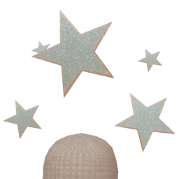 Cosmos Floating Silver Stars