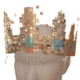Ikon Elite Blue King Pixel Crown