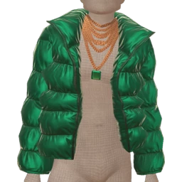 Ikon Elite Emerald Emperor Green Puffer Jacket